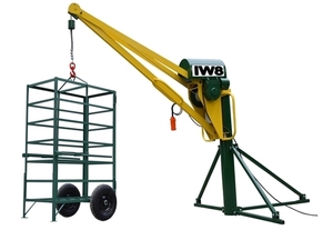 Foto - Mini Grua para Elevar Materiais em Obras