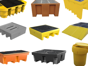 Foto - Paletes de Contenção para Tambores e Armazenamento de Líquidos Perigosos