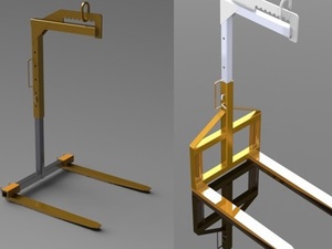 Foto - Pallet Crane Forks