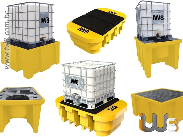 Foto - Pallet de Contenção IBC 1000 Litros