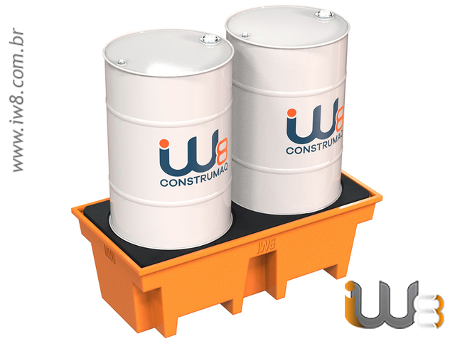 Foto - Pallet de Contenção para 2 Tambores