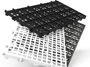 Foto - Pallet Tipo Estrado Plástico Modular Antiderrapante para Vestiários e Câmaras Frias