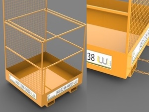 Foto - Plataforma de Seguran&ccedil;a para Empilhadeira