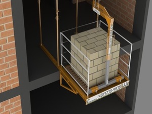 Foto - Plataforma para Descarga de Materiais na Laje