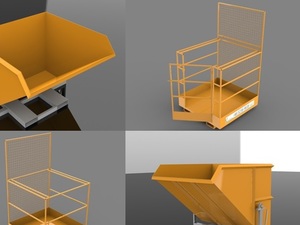 Foto - Plataformas Elevatórias para Empilhadeira