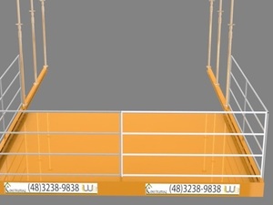 Foto - Plataformas Metálicas Descarga Materiais Grua