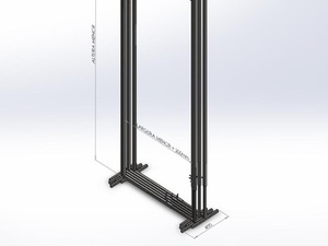 Foto - Quadro Metálico vão de Porta e Janela