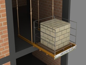 Foto - Rampa de Descarga com Grua no Andar