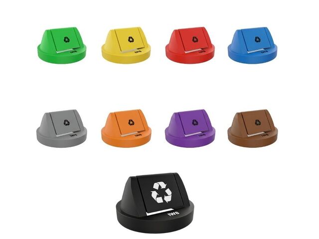 Foto - Tampa para Lixeira Redonda de 200 Litros