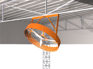 Foto - Ventilador de Parede Tufão IW8-1000 para Ambientes Grandes