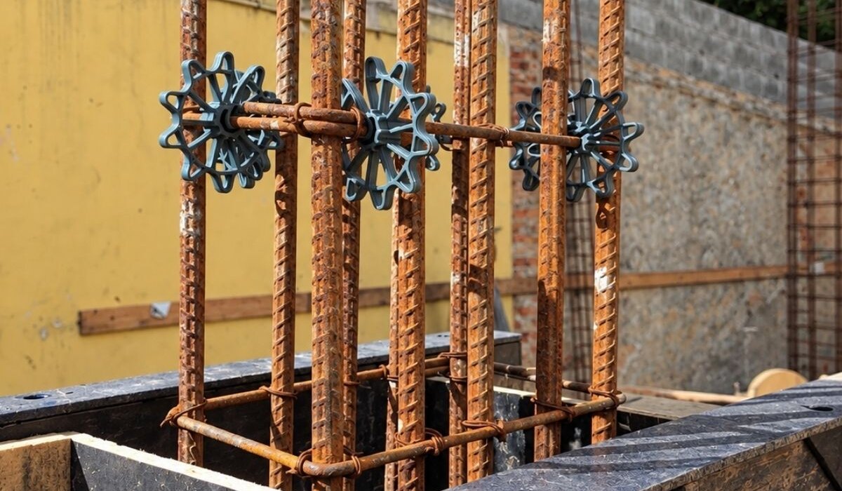 espa&ccedil;ador de concreto