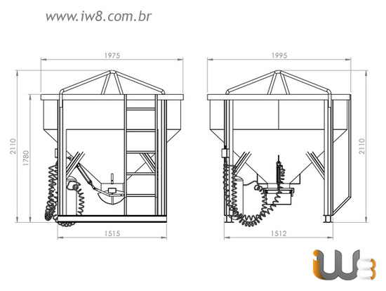 Acessórios para Grua Balde Pneumático