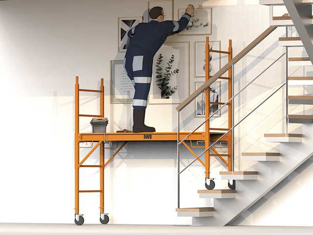 Andaime para Montar em Escada Interior