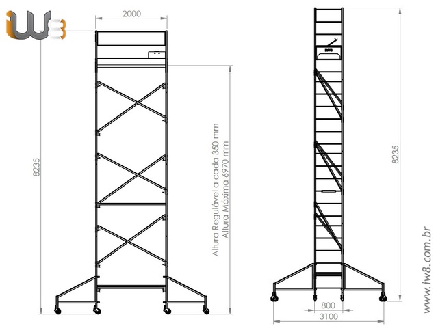 Andaime Tubular Medidas