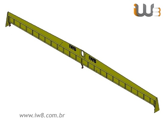 Foto do produto - Balancim Travessa 12m Cap 6T com 3 pontos de Içamento