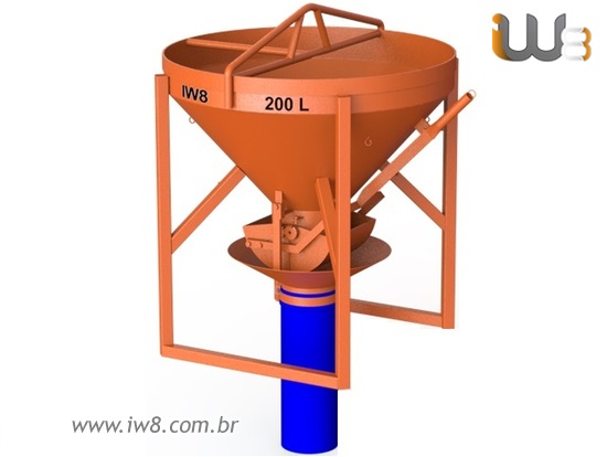 Balde 200 Litros com Mangueira