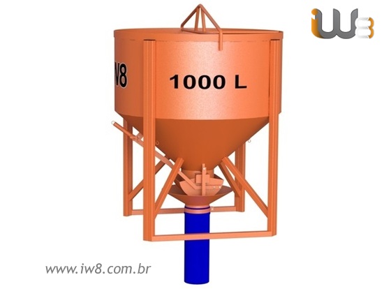 Foto do produto - Balde 1000 Litros com Mangueira