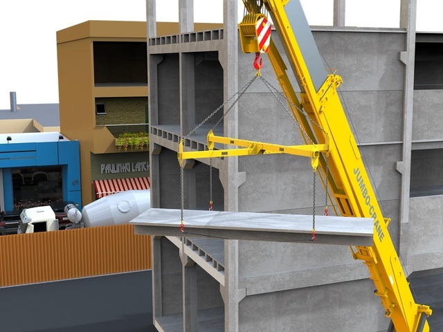 Barra para Içamento Pré Moldado Concreto 2ton