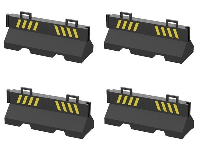 Barreira de New Jersey Plástico