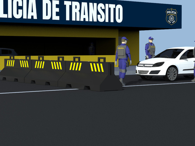 Barreira de Plástico New Jersey