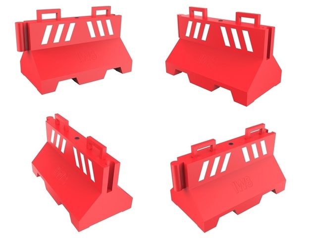 Barreira de Plástico Trânsito Tráfego Viário