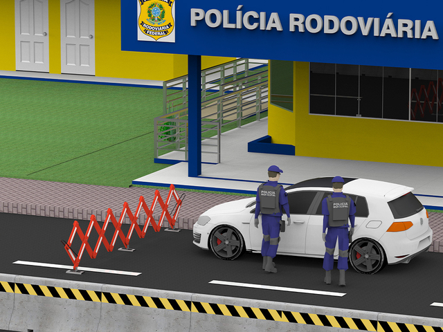 Barreira de Trânsito Pantográfica