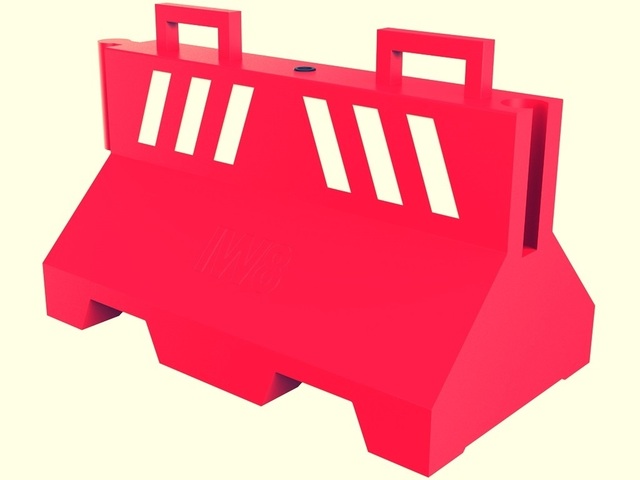 Barreira Monobloco Faixa Refletiva Sinalização de Trânsito