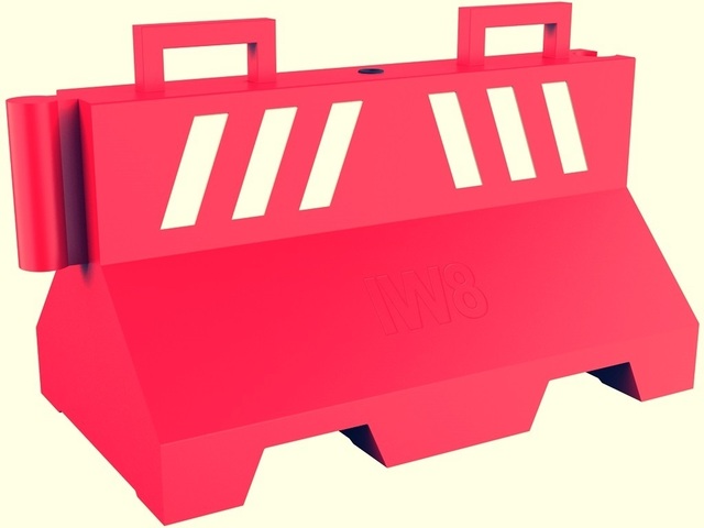 Barreira New Jersey Plástica Trânsito Tráfego Viário