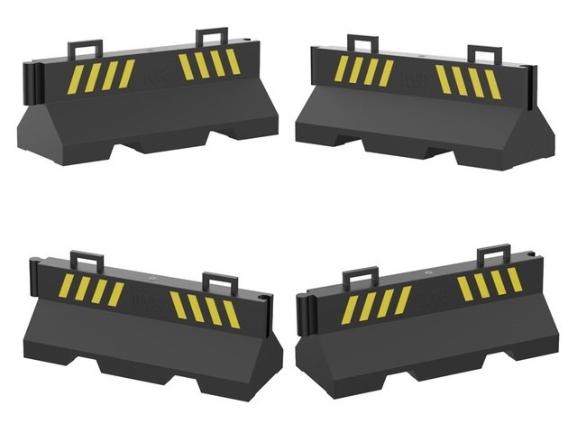 Barreira New Jersey Plástico Sinalização Trânsito