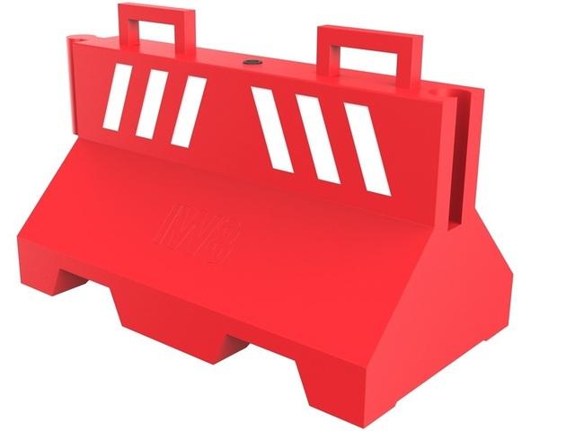 Barreira para Sinalização Monobloco Plástico Trânsito Tráfego