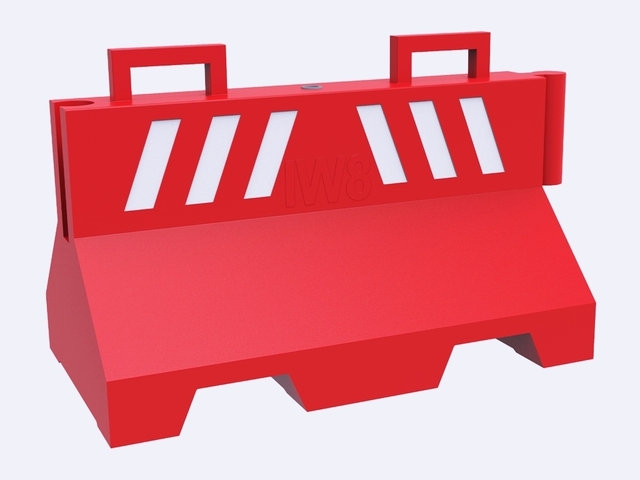 Barreira Plástica Monobloco Trânsito Tráfego Viário