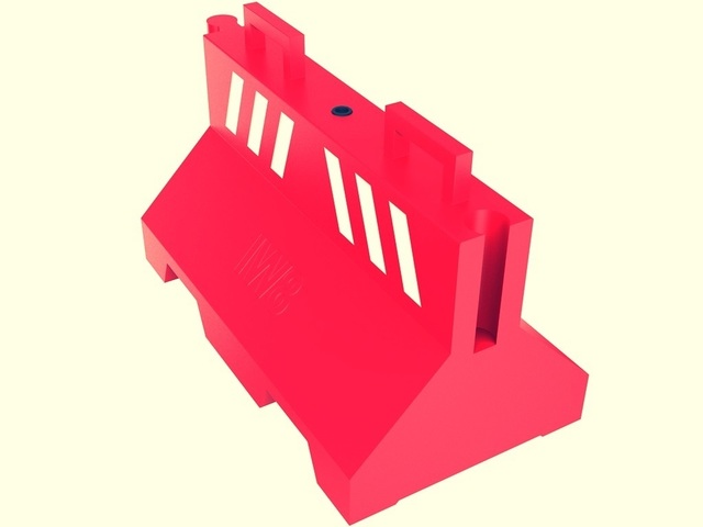 Barreira Plástica Tipo Monobloco Trânsito Tráfego Viário