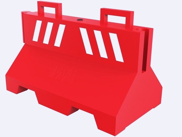 Barreira Plástica Trânsito Tráfego Viário Móvel