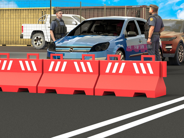 Barreiras de Sinalização de Trânsito Viário Plásticas