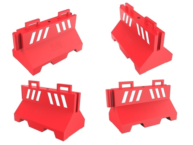 Barreiras New Jersey Plástico Trânsito Tráfego Viário