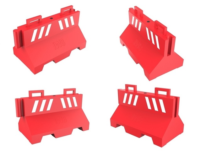 Barreiras Plásticas de Sinalização Tráfego Viário