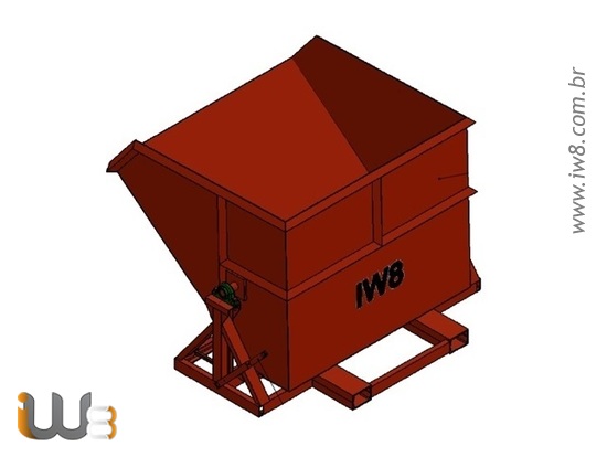 Caçamba de Entulho Empilhadeira