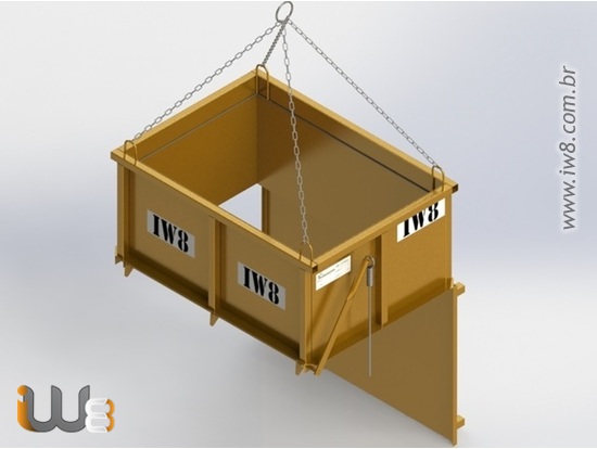 Caçamba de Etulho Obra Saida por Baixo