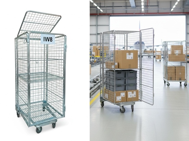 Caixa Aramada Industrial com Rodas Armazenamento