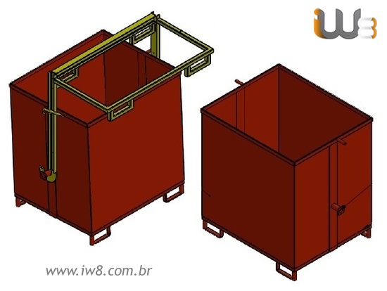 Caixa Basculante para Empilhadeira