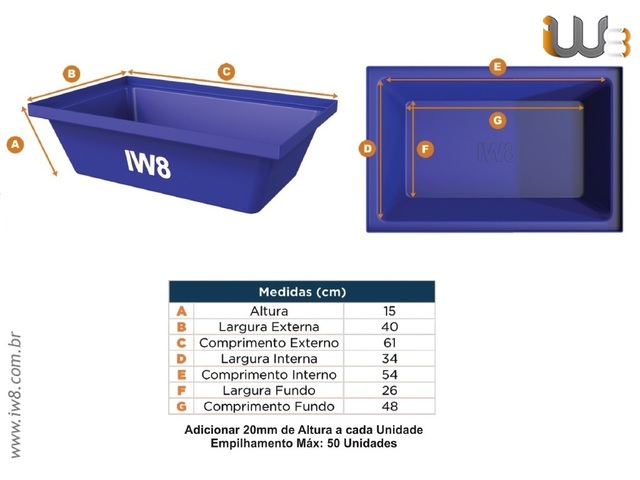 Caixa de Plástico 20 Litros