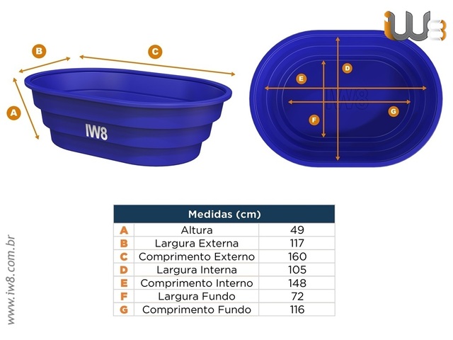 Caixa Grande de Plástico 500 Litros