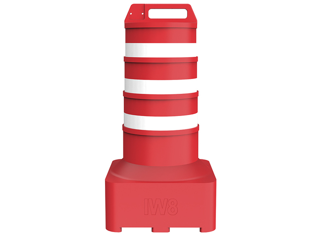 Canalizador de Tráfego Base Quadrada Cilindro