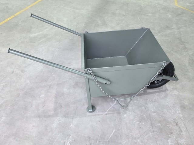 Carrinho de Mão Reforçado Chapa 14 75L 150kg Alça Içamento Concreto
