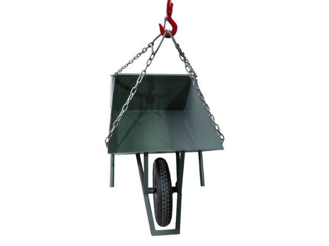 Carrinho de Mão Reforçado para Obra 75L 150kg Alça Içamento Concreto