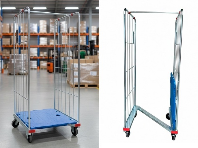 Carrinho Gaiola Aramado Roupas Cabideiro Lavanderia