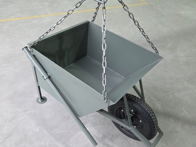 Carrinho Girica 75L 150kg Alça Içamento Concreto Mini Grua Guincho