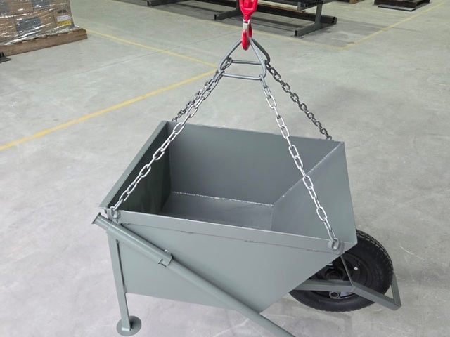 Carrinho Reforçado 75L 150kg Alça Içamento Concreto Grua Guincho