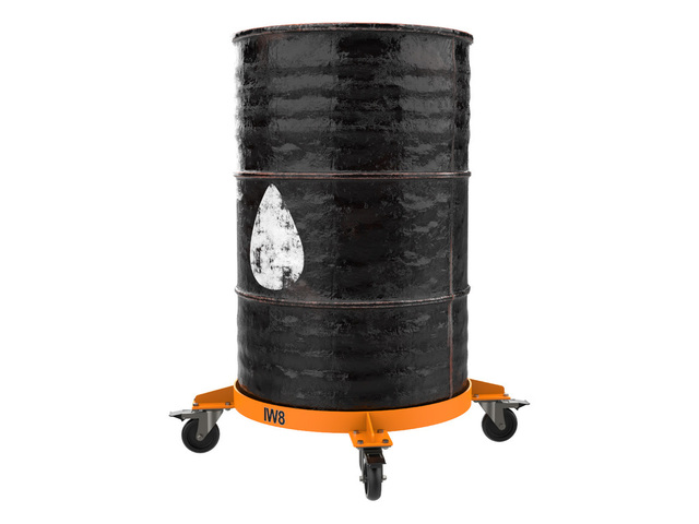 Carrinho Tartaruga Redondo para Tambor 200L