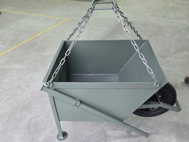 Carro de Mão Reforçado 75L 150kg Alça Içamento Concreto Grua Guincho
